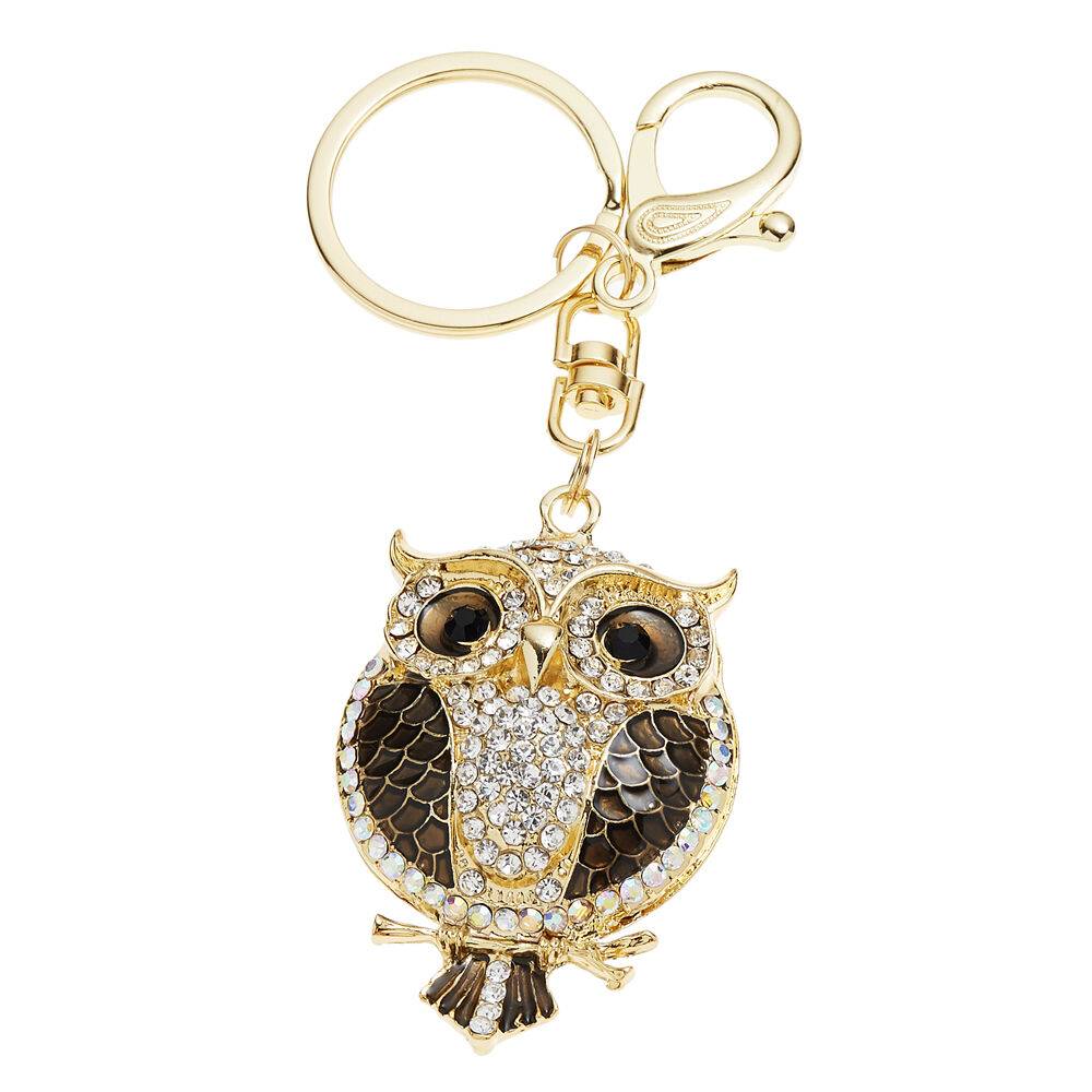 Ottaviani Portachiavi dorato con strass e smalti