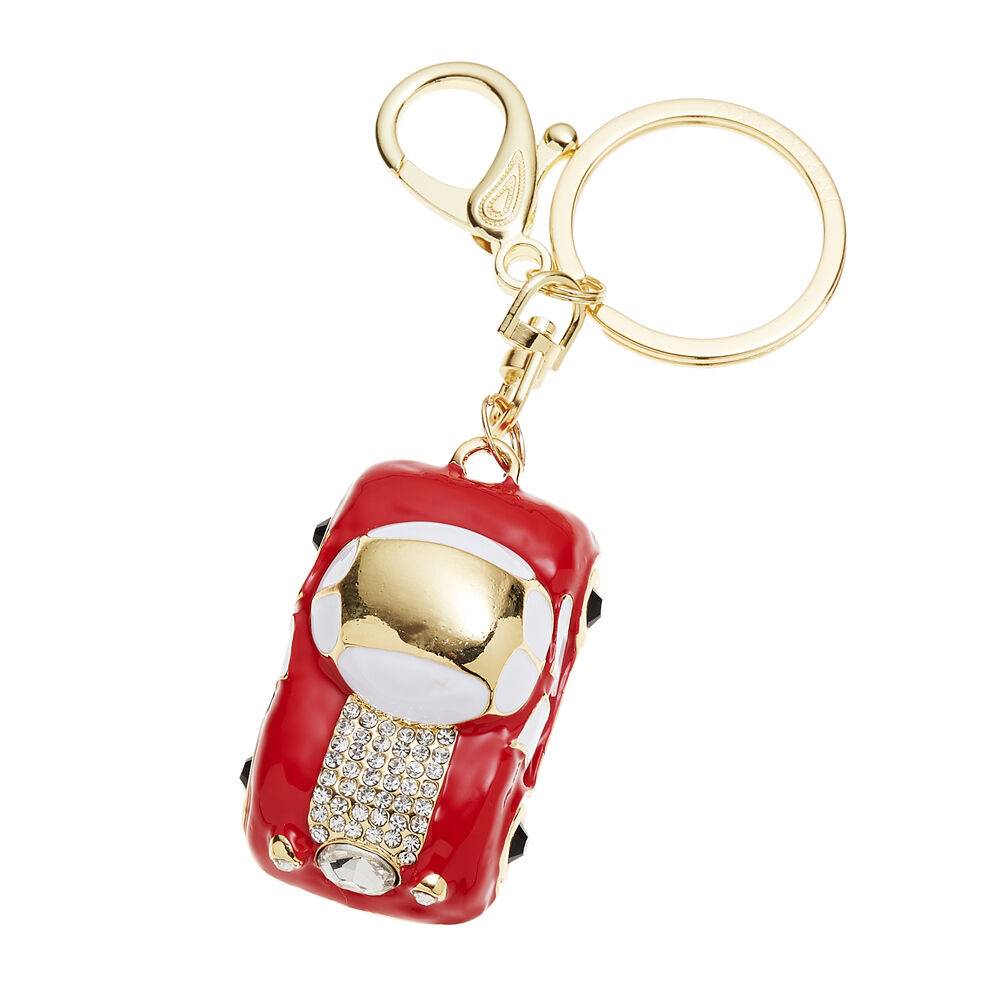 Ottaviani Portachiavi dorato con strass e smalti