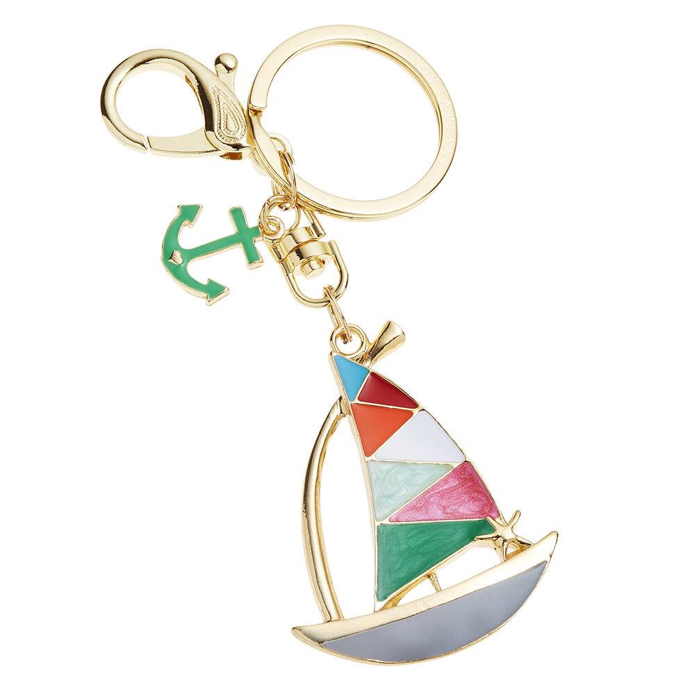 Ottaviani Portachiavi dorato con strass e smalti