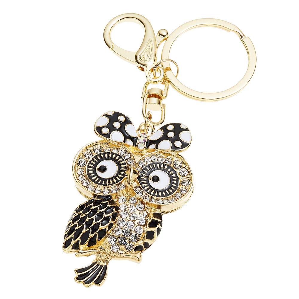 Ottaviani Portachiavi dorato con strass e smalti