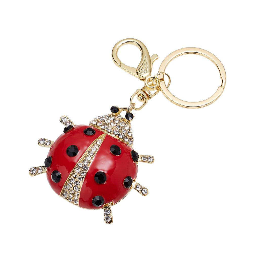 Ottaviani Portachiavi dorato con strass e smalti