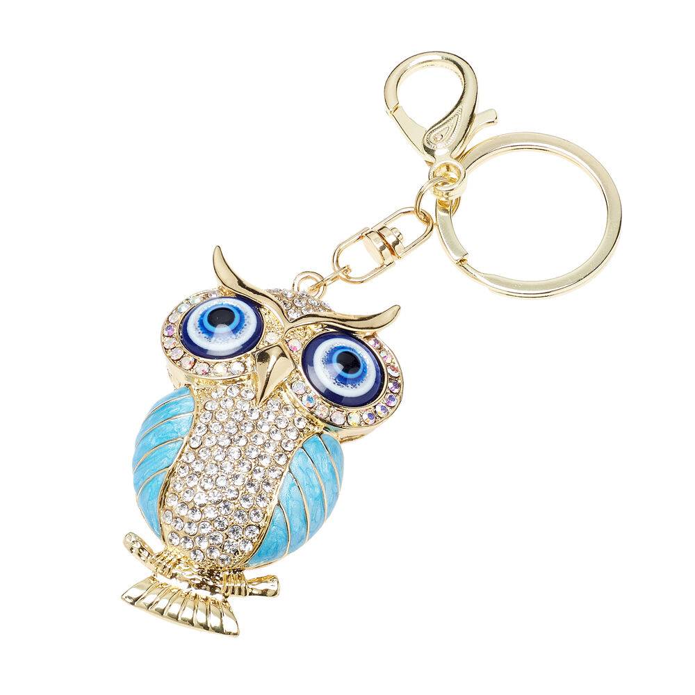 Ottaviani Portachiavi dorato con strass e smalti