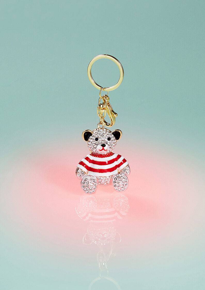 Ottaviani Portachiavi Rodiato Con Strass E Smalti