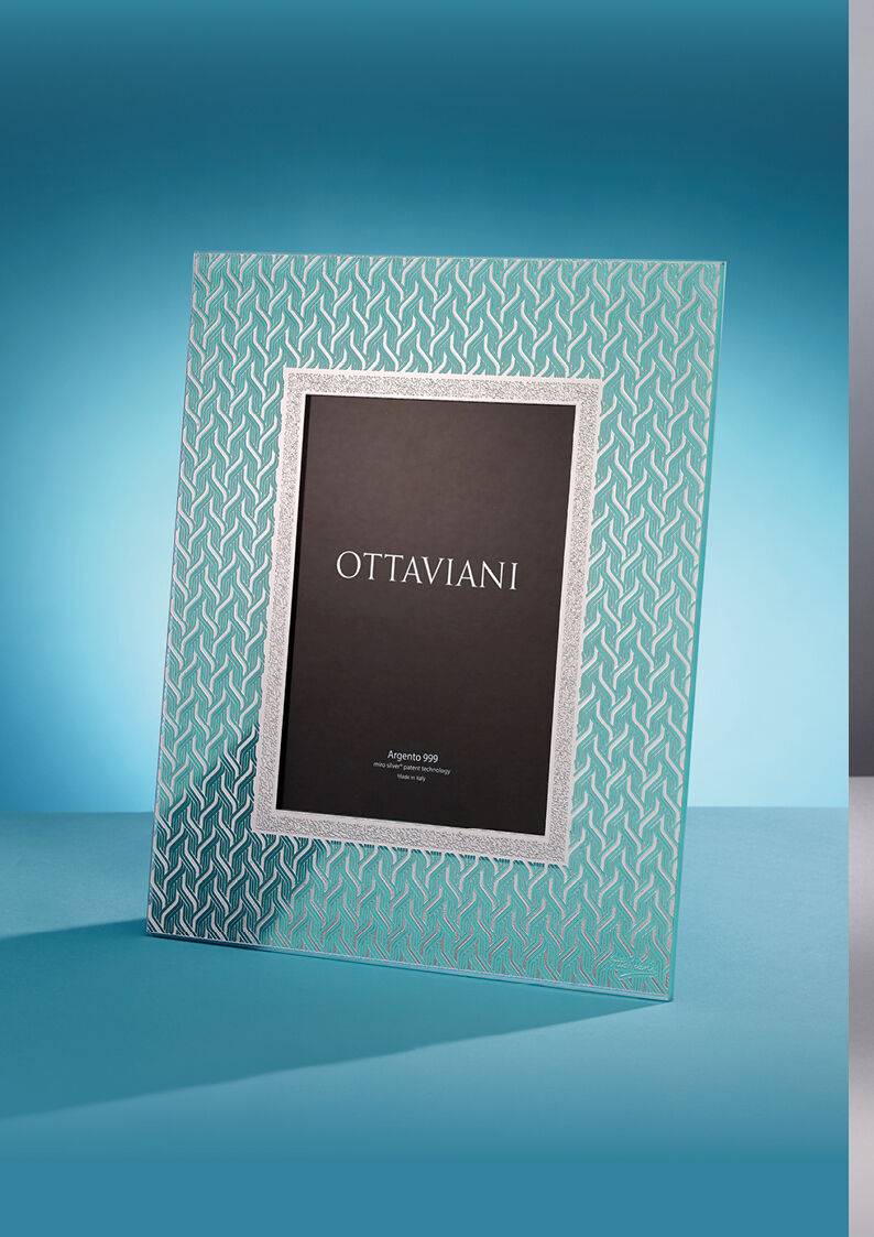 Ottaviani Portafoto Cristallo "cachemire" C/f.arg Ft