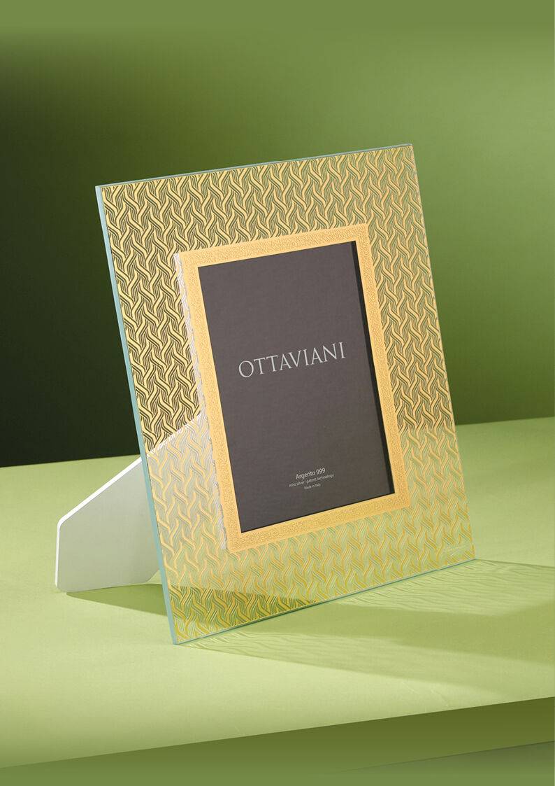 Ottaviani Portafoto Cristallo "cachemire" C/f.oro