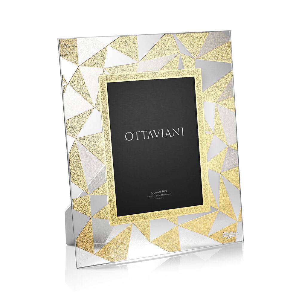 Ottaviani Portafoto cristallo "diamante" c/f.oro