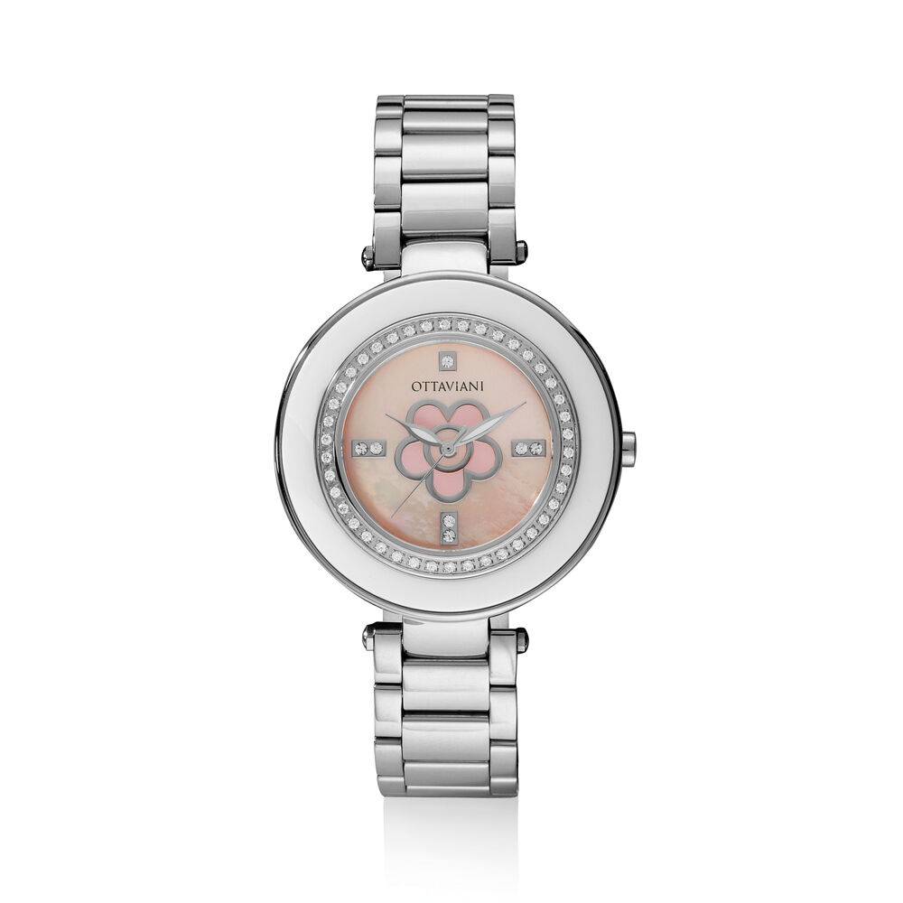 Ottaviani Quarzo acciaio rodiato e strass