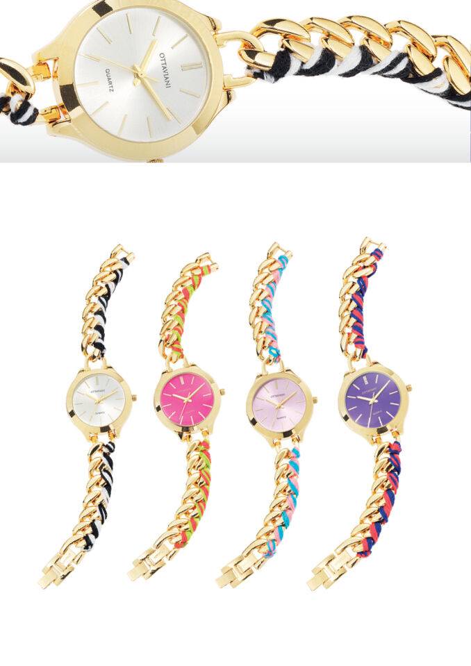 Ottaviani Quarzo Blu,bracciale Catena