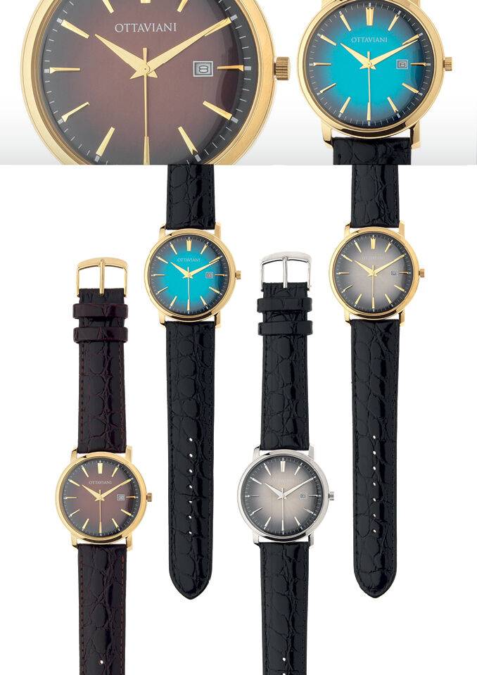 Ottaviani Quarzo Bombe' Quadrante Sfumato Nero