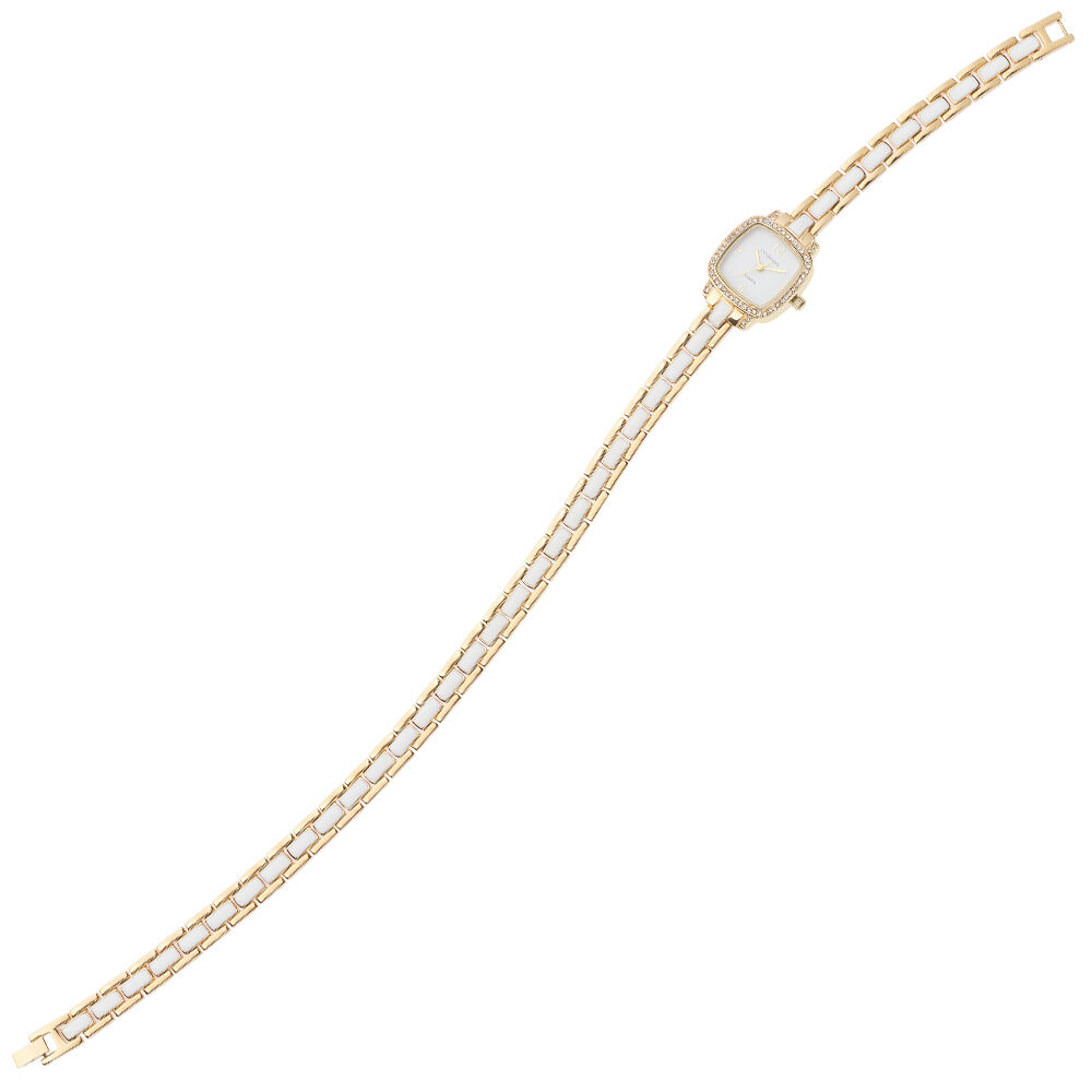 Ottaviani Quarzo dorato doppio giro bianco