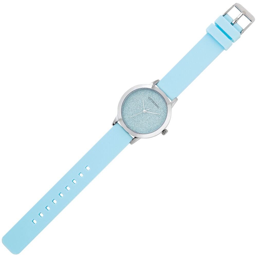 Ottaviani Quarzo glitter celeste silicone