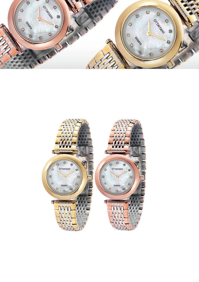 Ottaviani Quarzo Rodiato E Rose Gold