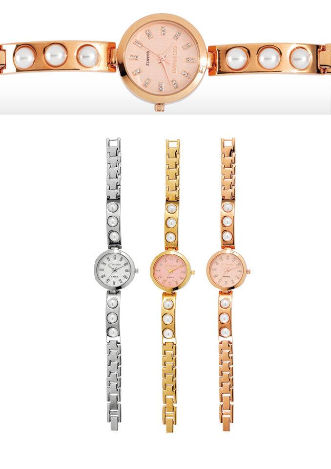 Ottaviani Quarzo Rose Gold Con Perle