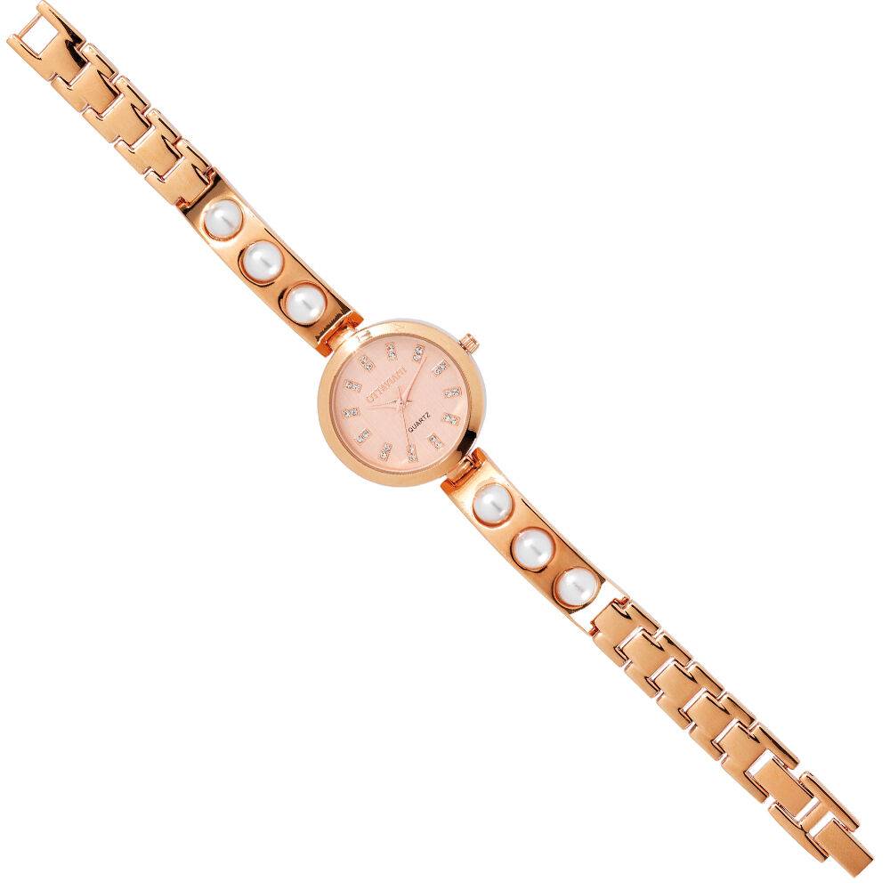 Ottaviani Quarzo rose gold con perle