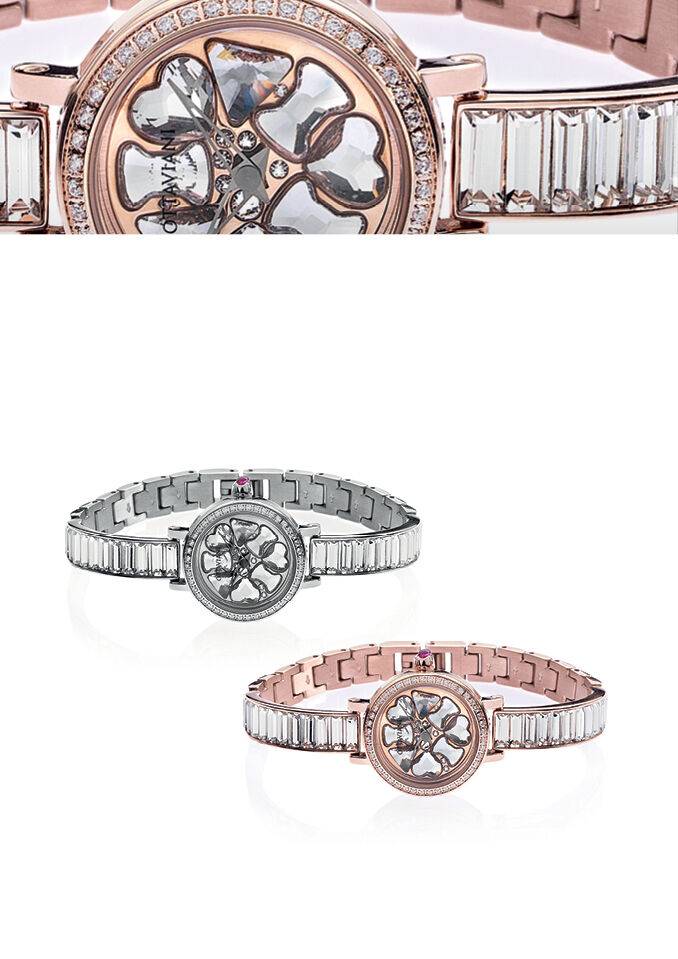 Ottaviani Quarzo Rose Gold E Cristalli