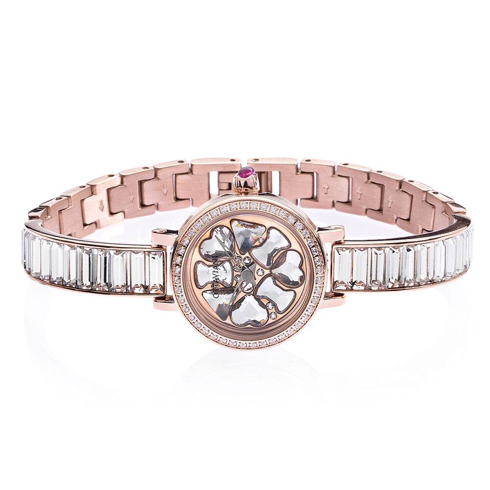 Ottaviani Quarzo rose gold e cristalli