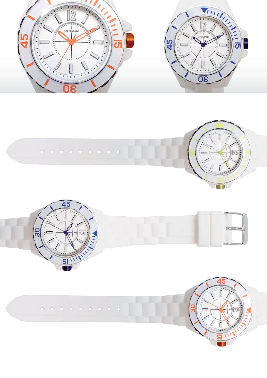 Ottaviani Quarzo Silicone Bianco/blu