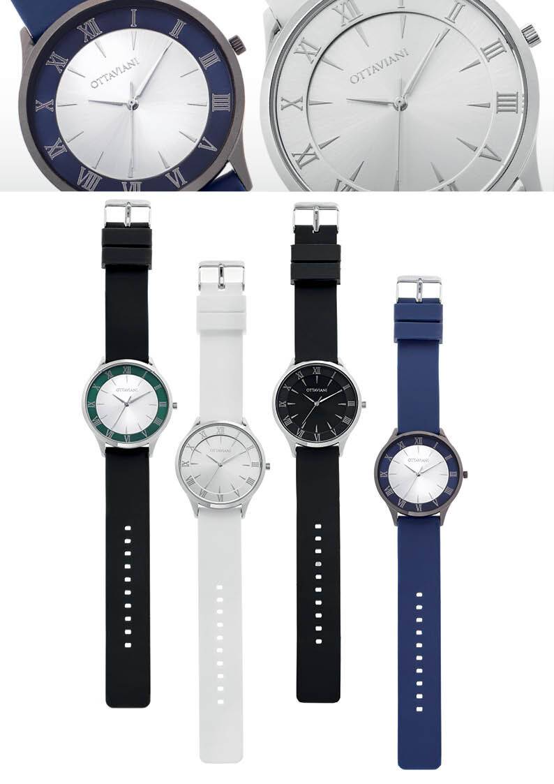 Ottaviani Quarzo Silicone Silver Blu