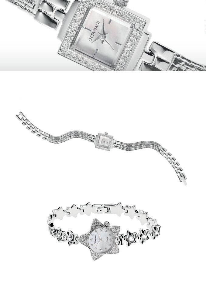 Ottaviani Quarzo Stella In Metallo E Cristalli