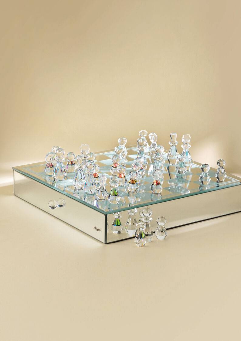 Ottaviani Scacchiera In Cristallo Cm.35x35x6