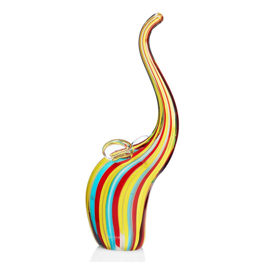 Ottaviani Scultura "elefantino rainbow" in cristallo