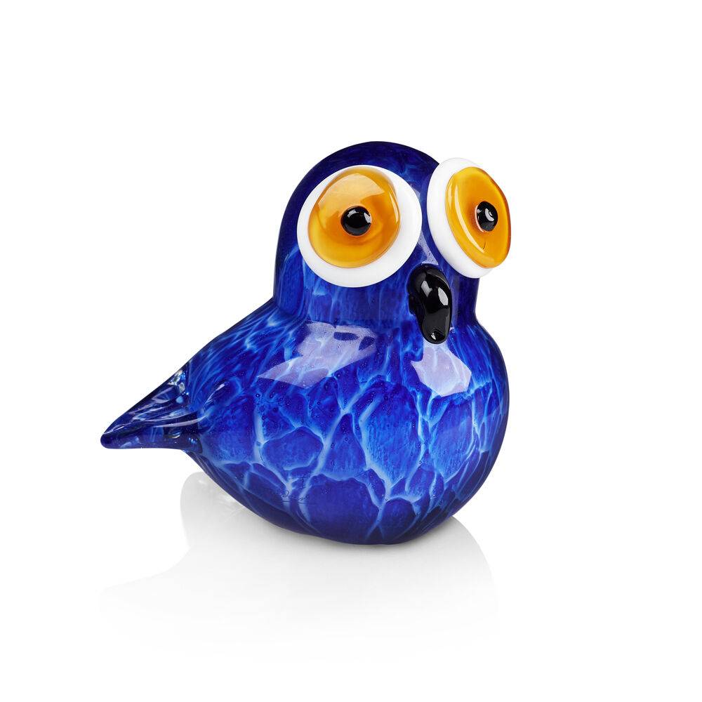 Ottaviani Scultura "gufetto blu" in cristallo