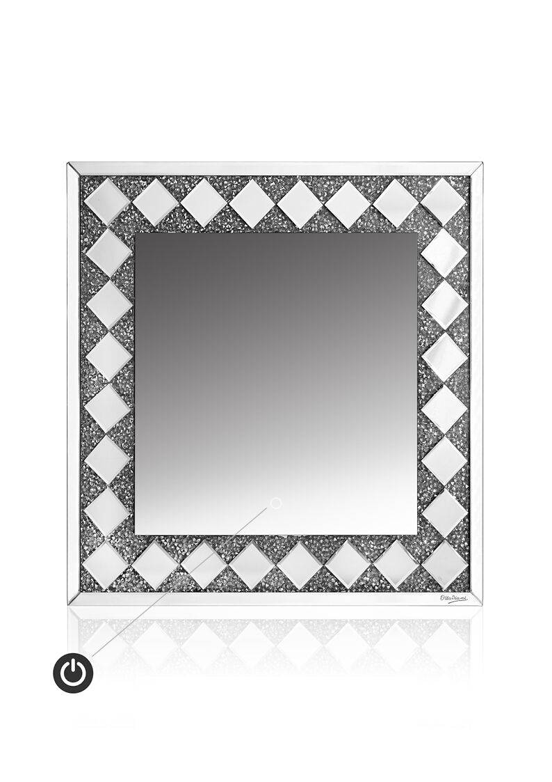 Ottaviani Specchiera Con Led Cristalli E Strass