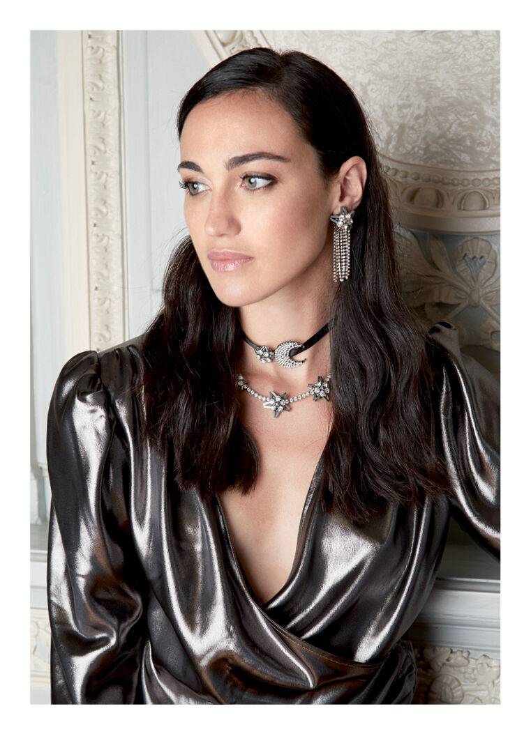 Ottaviani Spilla Con Cristalli E Strass