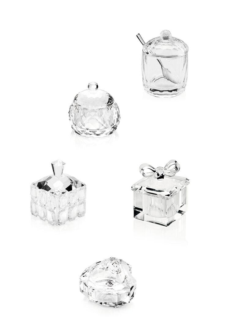 Ottaviani Porta Bon Bon In Cristallo Cm 7,5x7,5x9,5