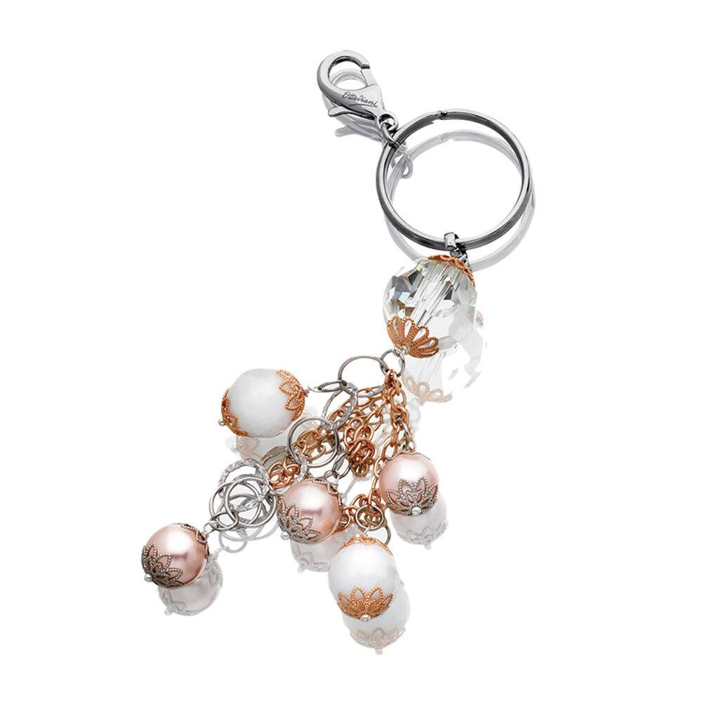 Ottaviani Portachiavi/ciondolo borsa c/agata perle-crist
