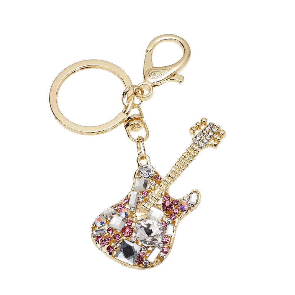 Ottaviani Portachiavi dorato con cristalli e strass