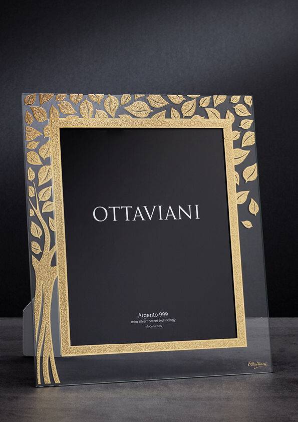 Ottaviani Portafoto Cristallo "albero Della Vita" C/f.oro