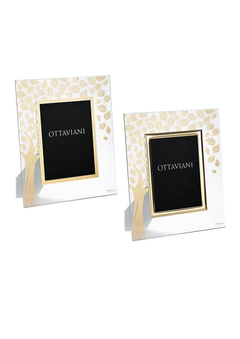 Ottaviani Portafoto Cristallo "albero Della Vita" C/f.oro
