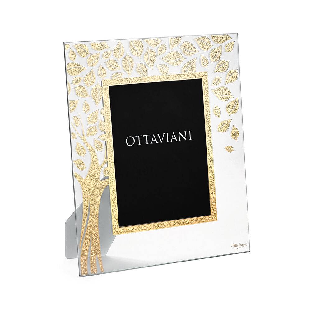 Ottaviani Portafoto cristallo "albero della vita" c/f.oro