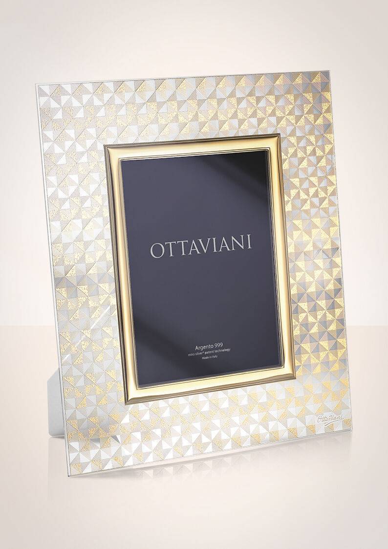 Ottaviani Portafoto Cristallo "cristalli Di Luce" C/f.oro