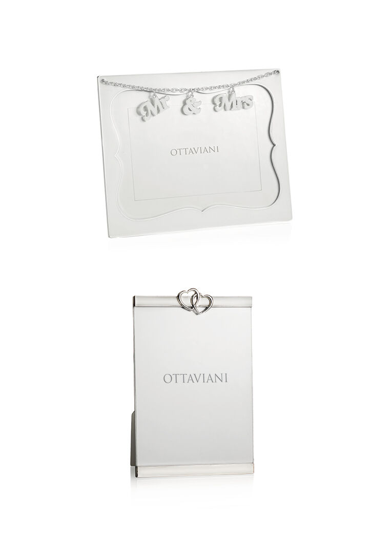 Ottaviani Portafoto In Metallo Argentato Con Smalti