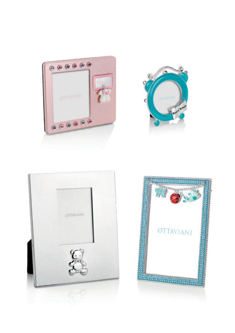 Ottaviani Portafoto "orsacchiotto"in Metallo Argentato