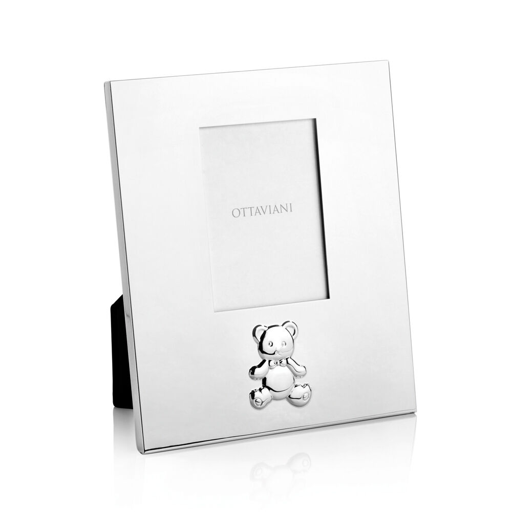 Ottaviani Portafoto "orsacchiotto"in metallo argentato