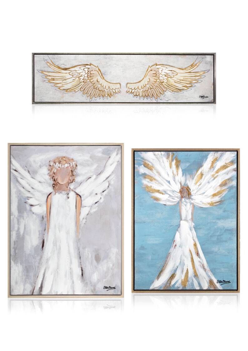 Ottaviani Quadro "ali D'angelo" Cm 180x50 Superf.lucida