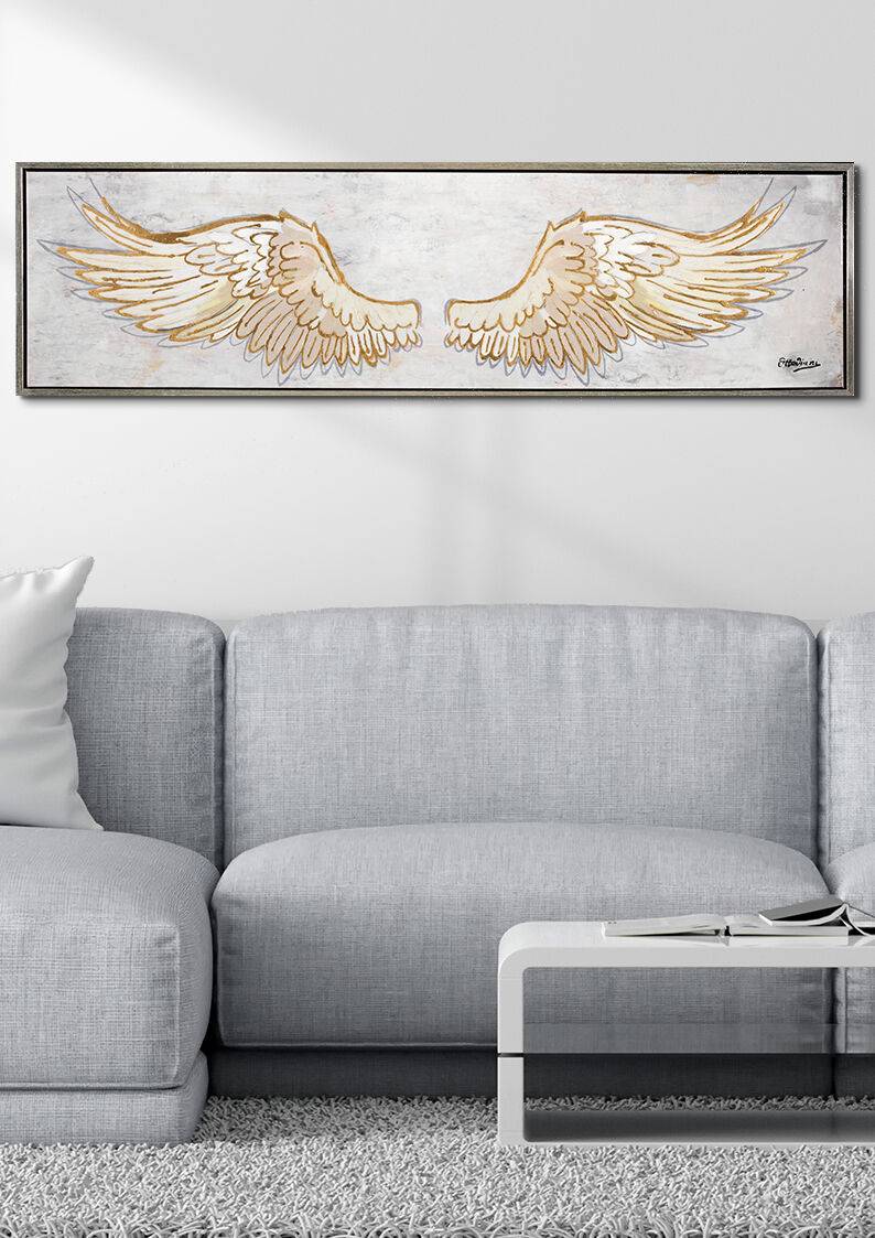 Ottaviani Quadro "ali D'angelo" Cm 180x50 Superf.lucida