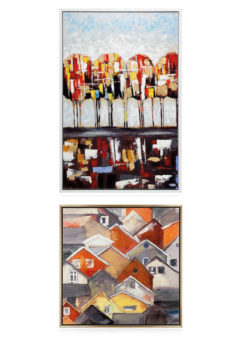 Ottaviani Quadro "paesaggiando" Cm 80x80-superf.lucida