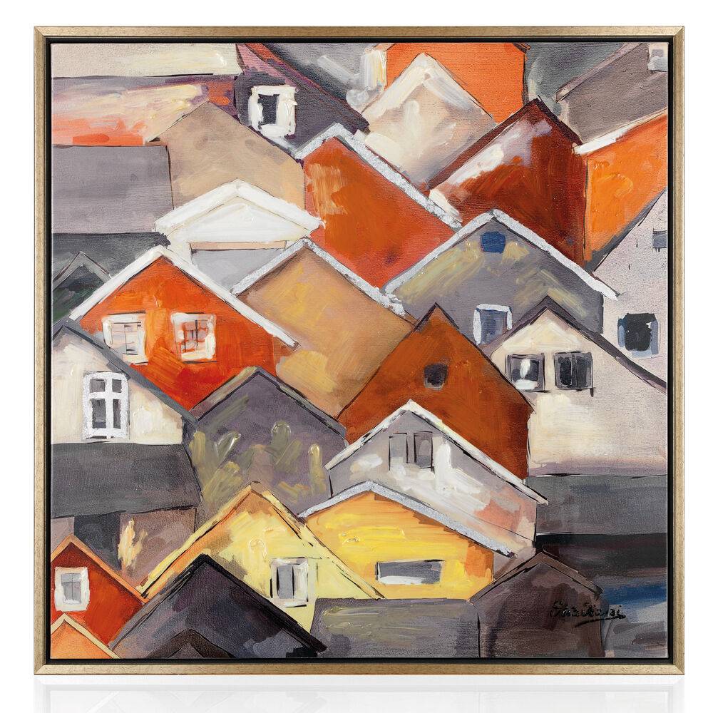 Ottaviani Quadro "paesaggiando" cm 80x80-superf.lucida