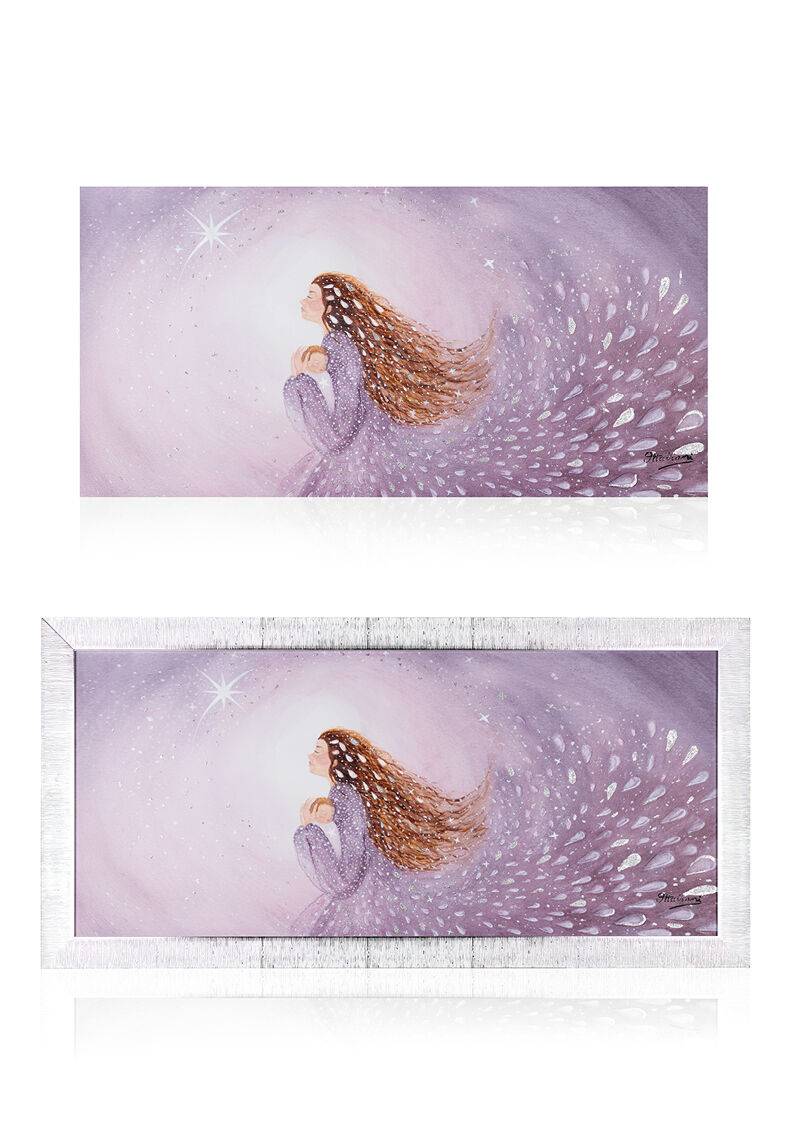 Ottaviani Quadro Su Tela "tra Le Braccia Della Mamma"