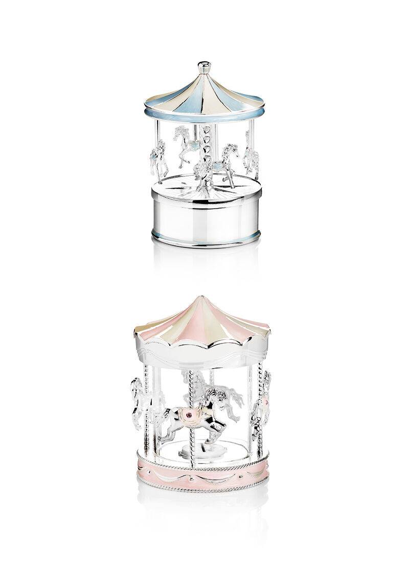 Ottaviani Salvadanaio In Metallo Argentato Con Smalti