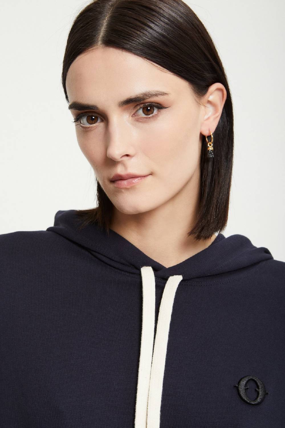 Ottod'Ame Cotton Short Dress With Drawstring And Hood