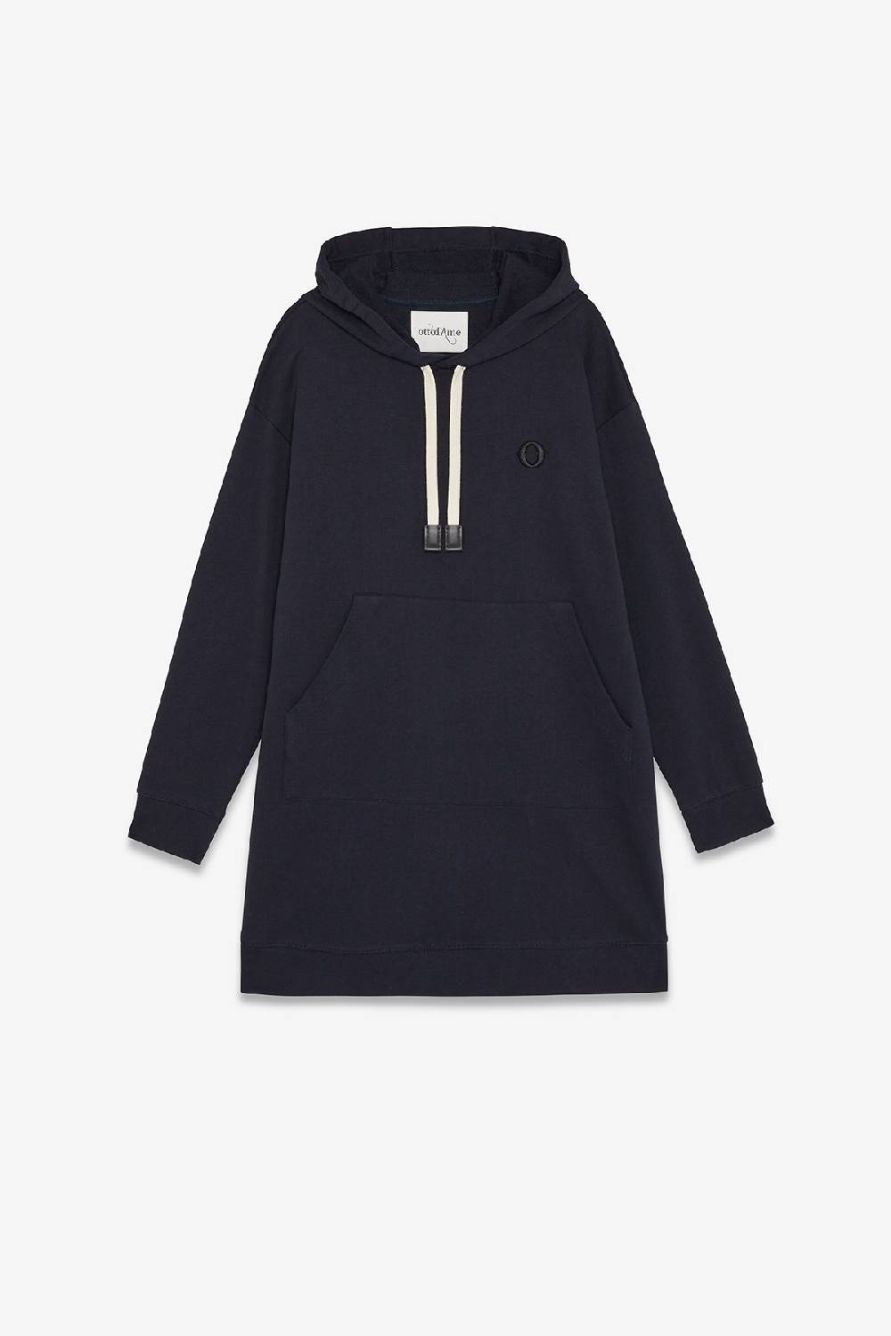 Ottod'Ame Cotton Short Dress With Drawstring And Hood