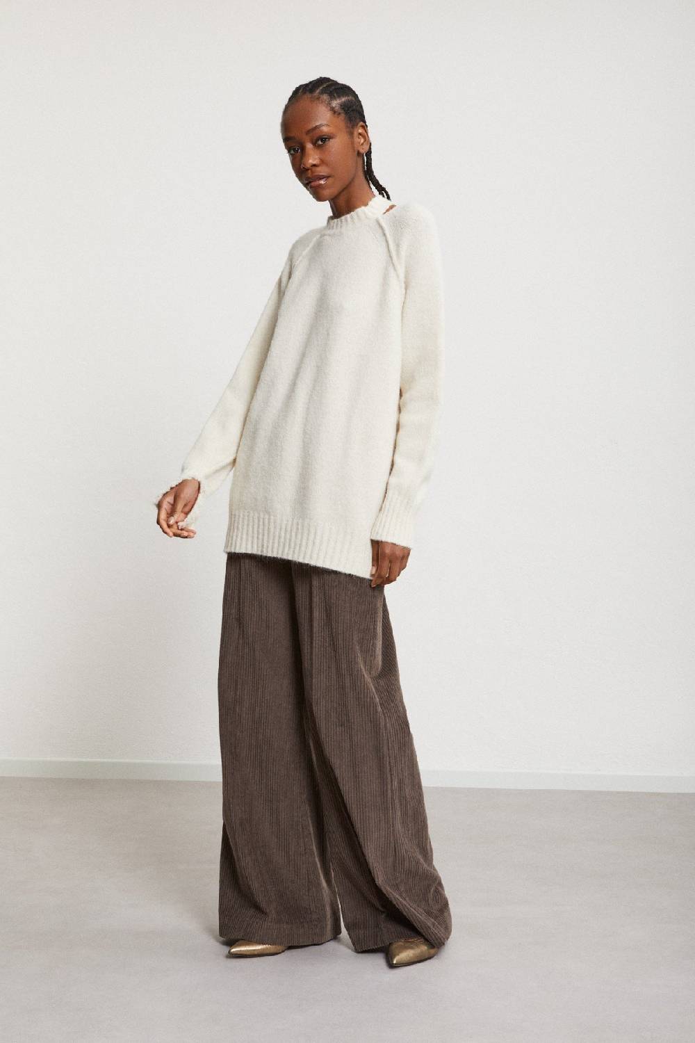 Ottod'Ame Alpaca And Wool Blend Sweater