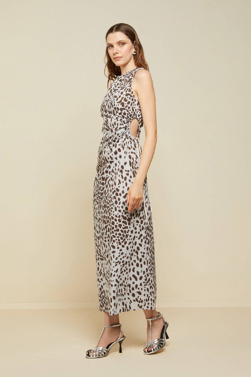 Ottod'Ame Animalier Cotton Long Dress
