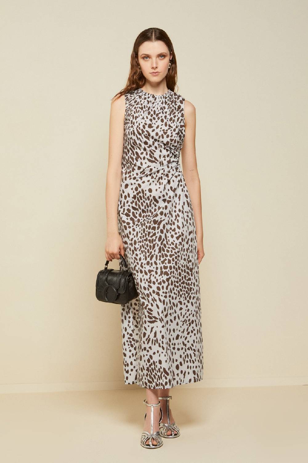 ottod'Ame Animalier cotton long dress