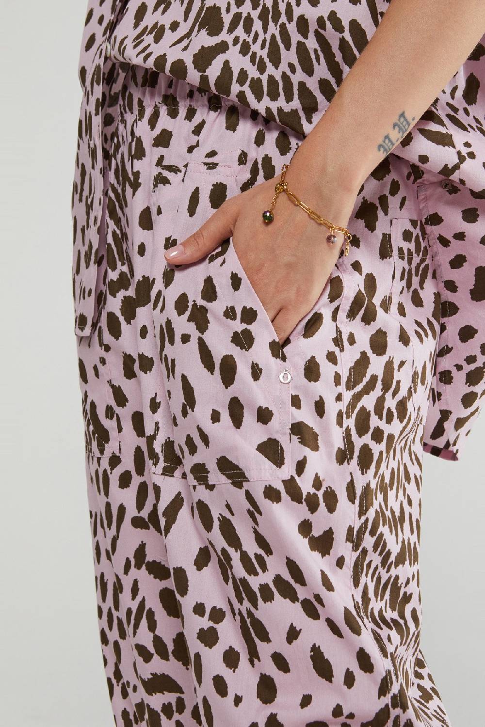 Ottod'Ame Animalier Cotton Trousers